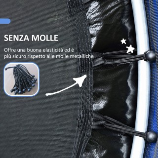 HOMCOM Τραμπολίνο για Παιδιά 3-6 Ετών με Δίχτυ Προστασίας, 6 Στύλου... HOMCOM Τραμπολίνο για Παιδιά 3-6 Ετών με Δίχτυ Προστασίας, 6 Στύλου...