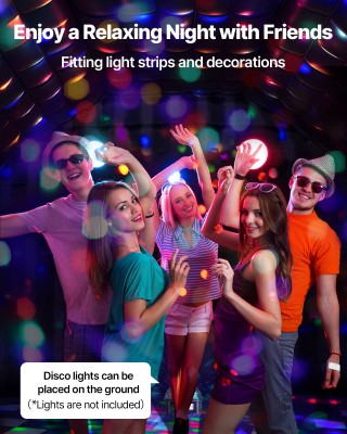 VEVOR Φουσκωτό Νυχτερινό Κλαμπ 5.4 x 5 x 4.2 m - Πάρτι Τέντα με Φυσ...