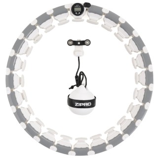 Hula Hoop με Βάρος και Λειτουργία Μασάζ 300–350 mm Λευκό-Γκρι131123...