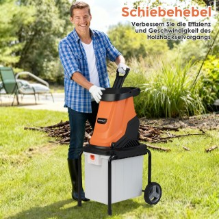 Costway 2800W Ηλεκτρικός Θρυμματιστής με Κάδο 50L Πορτοκαλί GT4497D... Costway 2800W Ηλεκτρικός Θρυμματιστής με Κάδο 50L Πορτοκαλί GT4497D...