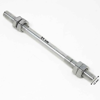 BAKAJI Κίτρινη Πλήρης Ρόδα Αντιδιατρητική PU για Καρότσι 35εκ + Άξο...