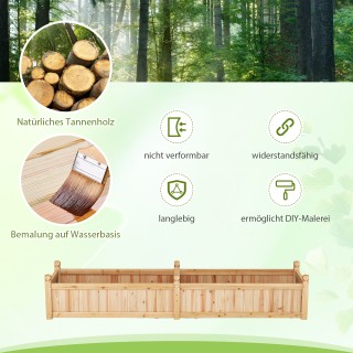 Costway Ξύλινο Υπερυψωμένο Παρτέρι με Διάτρητη Μεμβράνη για Κήπο 22... Costway Ξύλινο Υπερυψωμένο Παρτέρι με Διάτρητη Μεμβράνη για Κήπο 22...