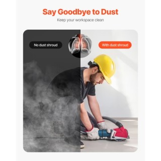 VEVOR Προστατευτικό Κοπής για Γωνιακούς Τροχούς 4-5 ιντσών με 6 Ροδ...