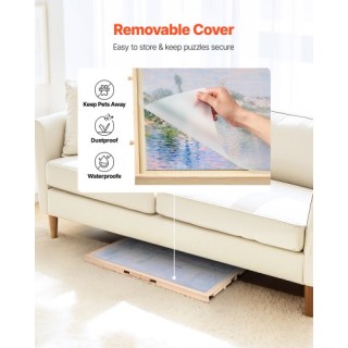 VEVOR Φορητό Ξύλινο Πλαίσιο Παζλ 1000 Κομματιών 74x53cm με Συρτάρια... VEVOR Φορητό Ξύλινο Πλαίσιο Παζλ 1000 Κομματιών 74x53cm με Συρτάρια...