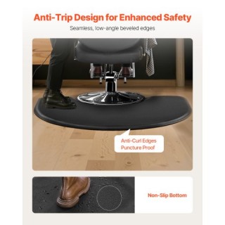 VEVOR Στρώμα Κομμωτηρίου Ημικυκλικό 1220 x 930 mm 25mm SLDBYD1INCH3...