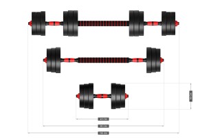 Athler Σετ Αλτήρων Lion 20kg με Διαστάσεις 20x10cm 5903796014280 Athler Σετ Αλτήρων Lion 20kg με Διαστάσεις 20x10cm 5903796014280