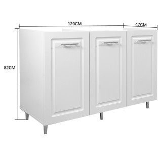 Shally Dogan Επιδαπέδια  Ντουλάπια Κουζίνας  σε Ξύλο Μπουαζερί 120 ...