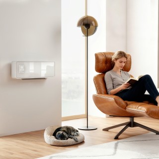 HOMCOM Κεραμική Θερμάστρα Τοίχου 2000W με 3 Λειτουργίες, Ρυθμιζόμεν...