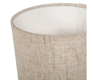 Ostaria Κυλινδρική Κεραμική Λάμπα Εύα Τερρακότα και Μπεζ -36170