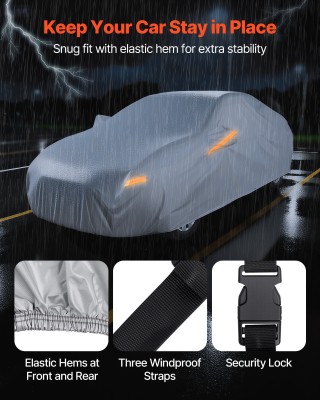 VEVOR Αδιάβροχο Κάλυμμα Αυτοκινήτου για Μεσαία Ευρωπαϊκά Σεντάν, Ασ... VEVOR Αδιάβροχο Κάλυμμα Αυτοκινήτου για Μεσαία Ευρωπαϊκά Σεντάν, Ασ...