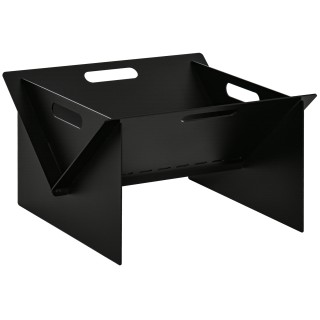 Outsunny Square Steel Garden Fire Pit με Λαβές, 50x45x30cm, Μαύρο 8... Outsunny Square Steel Garden Fire Pit με Λαβές, 50x45x30cm, Μαύρο 8...