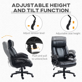 Vinsetto μασάζ και θερμαινόμενη πολυθρόνα γραφείου με 2 πόντους μασ... Vinsetto μασάζ και θερμαινόμενη πολυθρόνα γραφείου με 2 πόντους μασ...