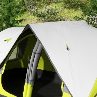 Σκηνή Camping Outsunny 4 ατόμων με 2 Χώρους Χώρους, από Πολυεστέρα ...