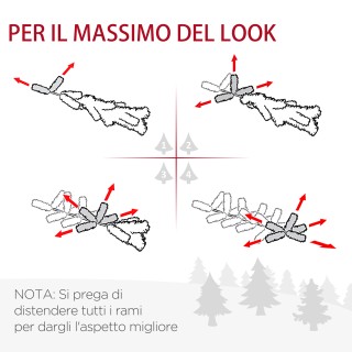 Σετ Χριστουγεννιάτικα Διακοσμητικά Δεντράκια με Στεφάνι και Γιρλάντ...