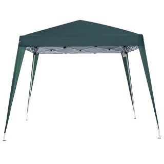Outsunny Folding Garden Gazebo 3x3m Steel and Polyester, Green 840-...