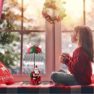 BAKAJI Μπάμπο Νατάλε με Αλεξίπτωτο Διακόσμηση Χριστουγεννιάτικου Στ...