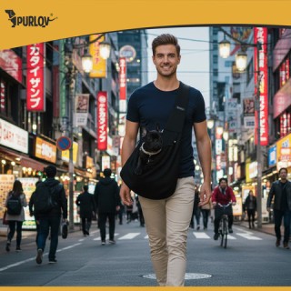 Purlov Τσάντα Μεταφοράς Κατοικιδίων με Ζώνη Ασφαλείας 26671 Purlov Τσάντα Μεταφοράς Κατοικιδίων με Ζώνη Ασφαλείας 26671