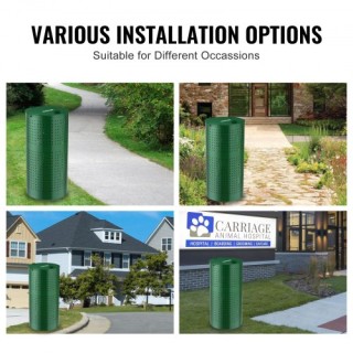 VEVOR  Κάδος Απορριμμάτων Σκύλου 11.5 Γαλόνια Ανθεκτικός στις Καιρι...