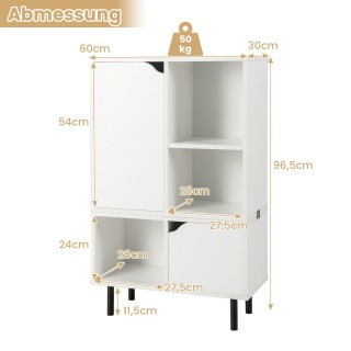 Costway Βιβλιοθήκη στοιβαζόμενη βιβλιοθήκη με 2 πόρτες & 5 ράφια 60... Costway Βιβλιοθήκη στοιβαζόμενη βιβλιοθήκη με 2 πόρτες & 5 ράφια 60...