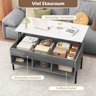 Costway Ρυθμιζόμενο τραπεζάκι σαλονιού με ανυψούμενη επιφάνεια και ... Costway Ρυθμιζόμενο τραπεζάκι σαλονιού με ανυψούμενη επιφάνεια και ...