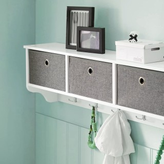 BAKAJI  Κρεμάστρα Τοίχου Κλειδοθήκη Οργανωτής Εισόδου 100 x 20 x 30...