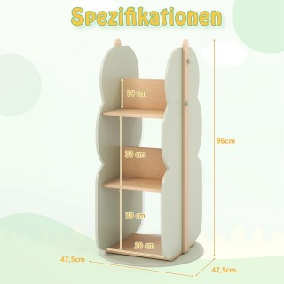 Costway Παιδική περιστρεφόμενη βιβλιοθήκη με 3 επίπεδα & 5 ανοιχτά... Costway Παιδική περιστρεφόμενη βιβλιοθήκη με 3 επίπεδα & 5 ανοιχτά...