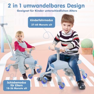 Costway Παιδικό Αυτοκινητάκι 2-σε-1 με Σχέδιο Αεροπλάνου και LED Ρό... Costway Παιδικό Αυτοκινητάκι 2-σε-1 με Σχέδιο Αεροπλάνου και LED Ρό...