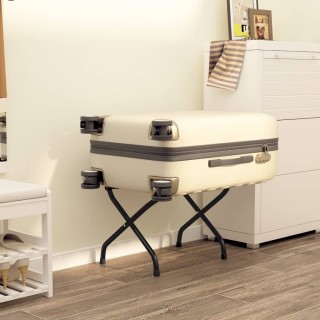 vidaXL Αναδιπλούμενη Βάση Αποσκευών με Πλάτη από Ατσάλι και Νάιλον ...