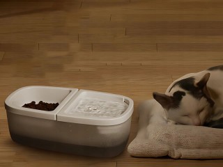 Verk Group Αυτόματη Ταΐστρα και Συντριβάνι Νερού για Σκύλους και Γά...