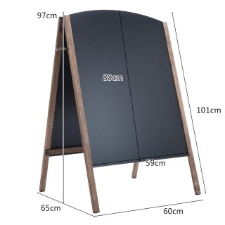 Costway Πινακίδα Διαφήμισης Κιμωλίας από Ξύλο Πεύκου HW56825 Costway Πινακίδα Διαφήμισης Κιμωλίας από Ξύλο Πεύκου HW56825