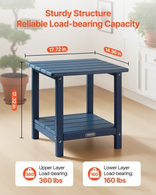 Μπλε Εξωτερικό Τραπέζι Πολυαιθυλενίου 2 Επιπέδων 450 x 380 x 42 mm ...