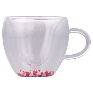 Villa DEste Κούπα 250 ml από βοριοπυριτικό γυαλί με διακόσμηση καρ... Villa DEste Κούπα 250 ml από βοριοπυριτικό γυαλί με διακόσμηση καρ...