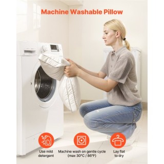 VEVOR Δύο Μαξιλάρια Ξενοδοχειακής Ποιότητας King Size με 90% Πουπου...