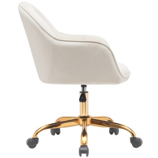 Καρέκλα Γραφείου Βελούδινη με Χρυσή Βάση 54.5 x 63 x 79.5 - 89.5cm ... Καρέκλα Γραφείου Βελούδινη με Χρυσή Βάση 54.5 x 63 x 79.5 - 89.5cm ...