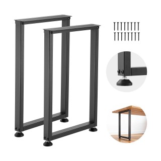 VEVOR Τετράγωνα Ατσάλινα Πόδια Τραπεζιού 740 x 450 mm, Σετ 2, Μαύρα... VEVOR Τετράγωνα Ατσάλινα Πόδια Τραπεζιού 740 x 450 mm, Σετ 2, Μαύρα...