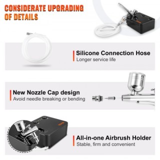 Σετ Αερογράφου VEVOR με Συμπιεστή για Πολλαπλές Χρήσεις GBTZOGYM8K... Σετ Αερογράφου VEVOR με Συμπιεστή για Πολλαπλές Χρήσεις GBTZOGYM8K...