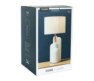 Ostaria Κεραμικό φωτιστικό βαμβακερό Dune λευκό χρυσό μπεζ -36934 Ostaria Κεραμικό φωτιστικό βαμβακερό Dune λευκό χρυσό μπεζ -36934