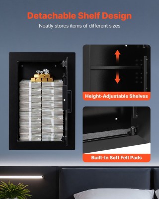 VEVOR Κρυφό Χρηματοκιβώτιο Τοίχου με Δακτυλικό Αποτύπωμα, Κωδικό & ... VEVOR Κρυφό Χρηματοκιβώτιο Τοίχου με Δακτυλικό Αποτύπωμα, Κωδικό & ...