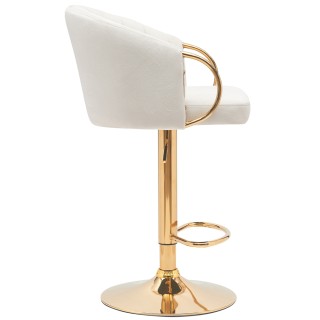 BAKAJI Σετ 2 Σκαμπό Κουζίνας Ρυθμιζόμενου Ύψους σε Βελούδο Κρέμα κ... BAKAJI Σετ 2 Σκαμπό Κουζίνας Ρυθμιζόμενου Ύψους σε Βελούδο Κρέμα κ...