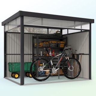 Outsunny Κήπος Αποθήκη με Ακρυλικό Φεγγίτη και Οπές Αποστράγγισης, ... Outsunny Κήπος Αποθήκη με Ακρυλικό Φεγγίτη και Οπές Αποστράγγισης, ...