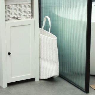 HOMCOM  Καλάθι Απλύτων 36L Φορητό και Αναδιπλούμενο με Χειρολαβές α...