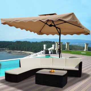 BAKAJI Ομπρέλα Κήπου Αποκεντρωμένη 2,5 μτ Τορτόρα με εκκρεμές Μετα... BAKAJI Ομπρέλα Κήπου Αποκεντρωμένη 2,5 μτ Τορτόρα με εκκρεμές Μετα...