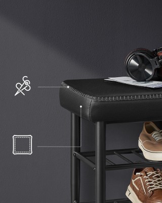 VASAGLE Πάγκος Παπουτσιών EKHO με Αποθηκευτικό Χώρο και Επένδυση PU... VASAGLE Πάγκος Παπουτσιών EKHO με Αποθηκευτικό Χώρο και Επένδυση PU...