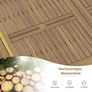 Costway Ορθογώνιο Τραπέζι Εξωτερικού Χώρου από Ακακία για 8 Άτομα (... Costway Ορθογώνιο Τραπέζι Εξωτερικού Χώρου από Ακακία για 8 Άτομα (...