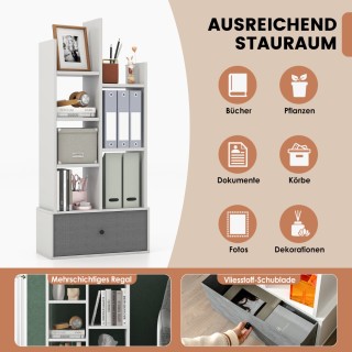 Costway Επταώροφη Ανοιχτή Βιβλιοθήκη με Συρτάρι, Λευκό, 53 x 24 x ... Costway Επταώροφη Ανοιχτή Βιβλιοθήκη με Συρτάρι, Λευκό, 53 x 24 x ...