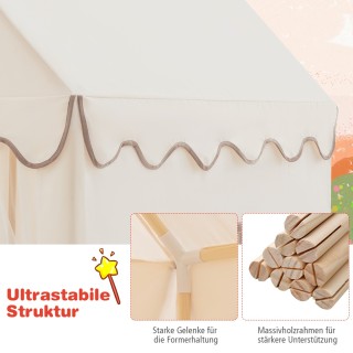 Costway Παιδικό Σπιτάκι Παιχνιδιού με Σταθερό Ξύλινο Σκελετό και Ά... Costway Παιδικό Σπιτάκι Παιχνιδιού με Σταθερό Ξύλινο Σκελετό και Ά...