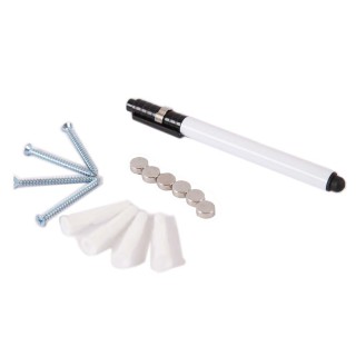 BAKAJI  Κουτί Κλειδιών με Μαγνητικό Γυάλινο Πίνακα + Μαγνήτες και Μ...