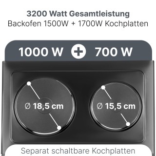 Πολυλειτουργική Κουζίνα με Φούρνο, Περιστρεφόμενη Σούβλα και 2 Εστί... Πολυλειτουργική Κουζίνα με Φούρνο, Περιστρεφόμενη Σούβλα και 2 Εστί...