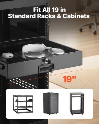 VEVOR Συρτάρι Rack 2U, 19 ιντσών, με Κλείδωμα και Οπές Διαχείρισης ... VEVOR Συρτάρι Rack 2U, 19 ιντσών, με Κλείδωμα και Οπές Διαχείρισης ...