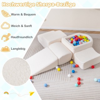 Costway 5-κομμάτιοι αφρώδεις κατασκευαστικοί κύβοι για νήπια με μπα... Costway 5-κομμάτιοι αφρώδεις κατασκευαστικοί κύβοι για νήπια με μπα...